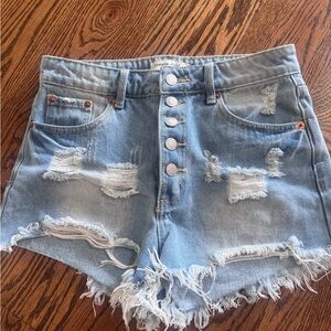 Hammer Jeans Denim Distressed Women Shorts